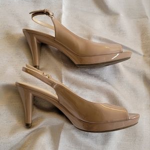 AUBREY LYNN Nude Heels size 8